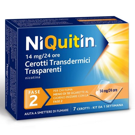 Niquitin 7 Cerotti Trannsdermici 14mg/24 Ore