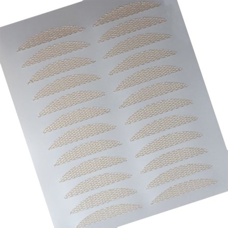 Vandtætte usynlige klistermærker med dobbelte øjenlåg, klistermærker med klæbrige øjenlågstejp i naturlige fibre, øjeblikkelig løft af øjenlåget uden