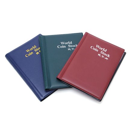 120 Myntsamling Förvaring Hållare Pengar Penny Fickor Album Bok Samling