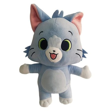 Tegneserie Katt Og Mus Dukke Plysj Dukke Barnegave(blå katt)