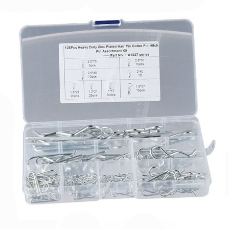 125 stk Splint Hårnål R Shape Clips