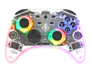 Deltaco-Transparent Wireless Switch Controller GAM-149-T-Gjennomsiktig trådløs kontroller til Nintendo Switch-Gaming-Nintendo-tilbehør
