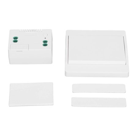 Trådløs lysbryter mottakersett selvgenererende kinetisk energi fjernkontroll veggbryter AC 110 230V