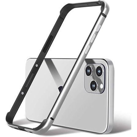 Ny Aluminium Ramme Metal Bumper Ramme Slank Hårdt Cover til iPhone16 ProMax, Metal Ramme Beskytter med Blød Indvendig Bumper, Hævet Kant Beskyttelse