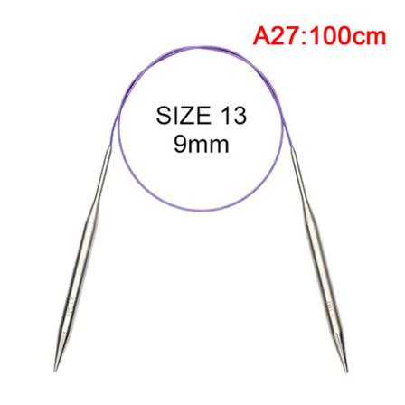 43/60/120 Cm Stickning S Rostfritt Stål Diy Ringvirkad Tröja