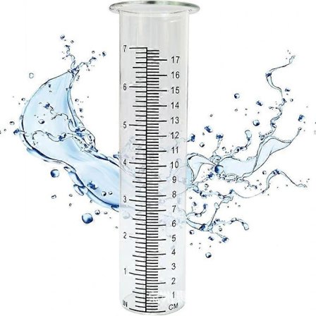 Høyytelses regnmåler erstatningsrør glass vannmålingsverktøy egnet for hage og utendørs bruk