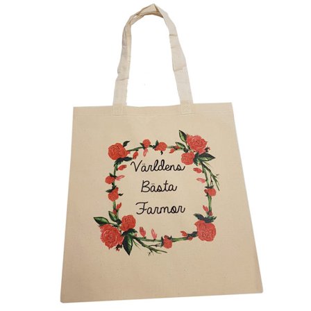 Världens bästa Farmor shopping väska - Tote bag