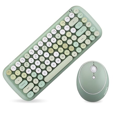 Mofii Wireless Mini Candy Keyboard Mouse Combo Set Mix Color 2.4g
