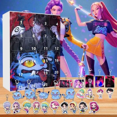 Ny Kpop Demon Hunters Julekalender K Pop Demon Hunters Rumi Mira Zoey Tiger Julenedtælling Julekalender Gave 24 Dage