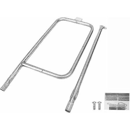 Tcgg-61.6 X 26.4cm Rørbrænder 65032 til Weber Q300 Serie Q320, Q3000, Q3200, Rustfrit Stål Gasgrill Tilbehør til 404341, 57060001, 5860