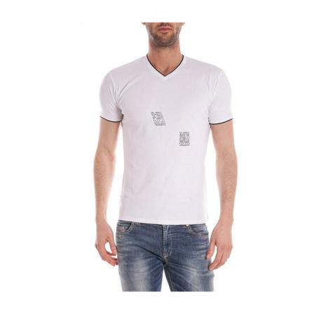 Armani Jeans C6H96Brbianco T-shirt Hvid, Herre