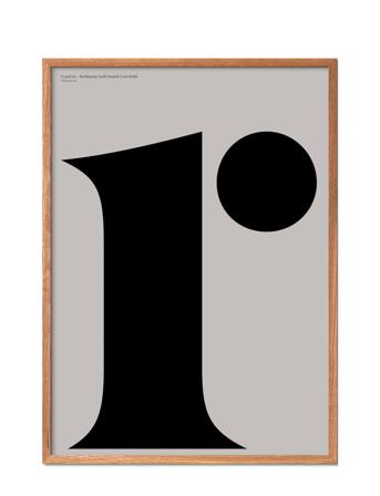 Berlingske-R Patterned Poster & Frame