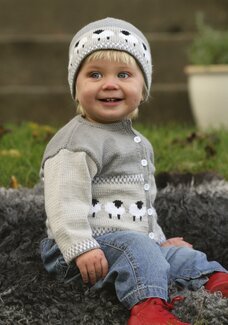 Fårkofta/Mössa till baby