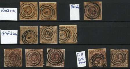 Danmark - 4RBS på instickskort - Stemplet