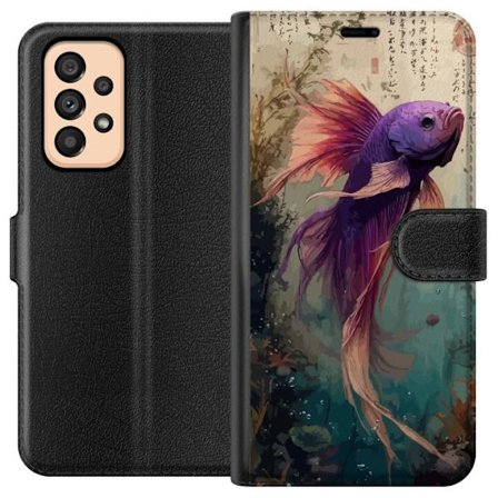 Kompatibel Tegnebogsetui til Samsung Galaxy A53 5G Asiatisk Fisk Koi Japan Akvarium