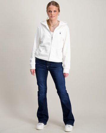 Polo Ralph Lauren French Terry Full-Zip Hoodie Vit Tröjor Tjej - Kids Brand Store