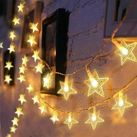 Julgransbelysning med blinkande lampor, stjärnhimmel LED-blinkande ljus