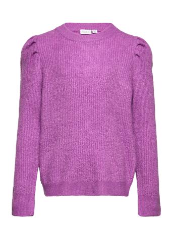 Nkfrhis Ls Knit Camp Purple Name It