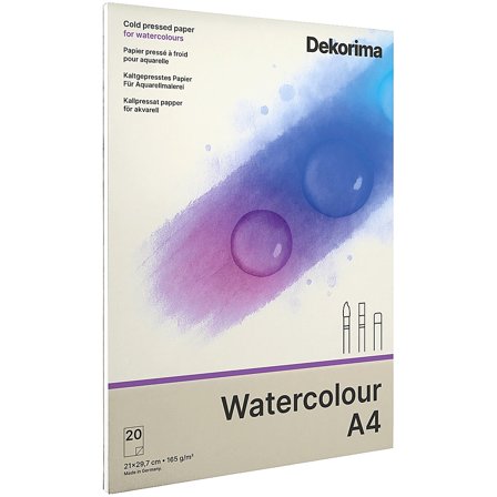 Dekorima Watercolour Pad 165g A4