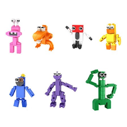 Rainbow Friends Byggeklosser Minifigur Leker Bursdagsgaver 7p