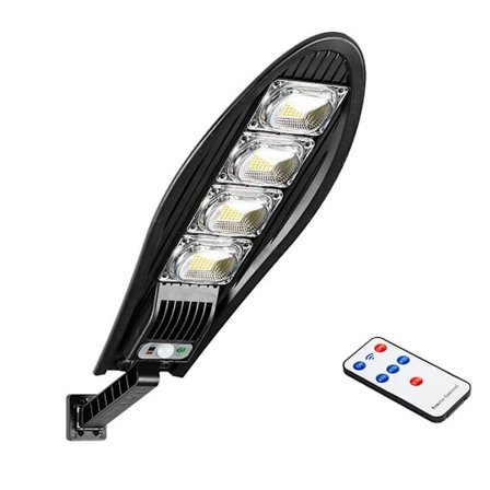 LED Solar Gatelys Hagelys Induksjonsgatelys Utendørsbelysning-W779B, 168 COB LED, 80W, 3000MAH, 1 stk