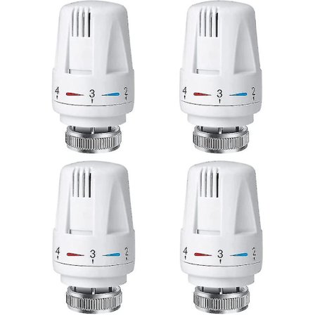 Termostaattipää 4 kpl Termostaatti M 30 X 1.5 Patenteriventtiilin vaihtopää pakkassuoja-asennolla