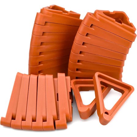 24 stk. plastpotteføtter, trekantformet blomsterpottestativ, planteføtter for potte, sterke plantepotter, usynlig forhøyer, 22 mm høy for plante, 