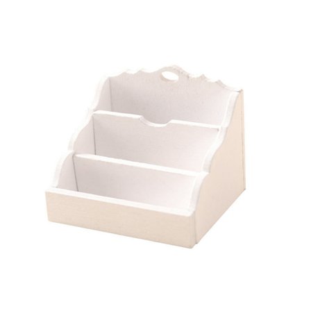 1:12 Dollhouse Miniatyr Desktop Storage Rack Organizer Box Boo