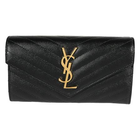 Saint Laurent Vintage, Pre-owned Wallets Zwart, Dames, Maat:ONE Size