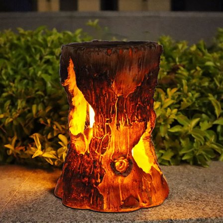 Solcellelanterner Udendørs Lys - Stump On Fire Torch Light, Solar P