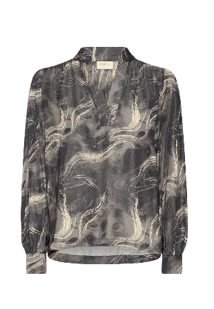 Fransa HATTI BL 1 Shirt Skjortor Dam Grå S