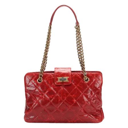 Chanel Vintage, Pre-owned Leather Shoulder Bag Rood, Dames, Maat:ONE Size