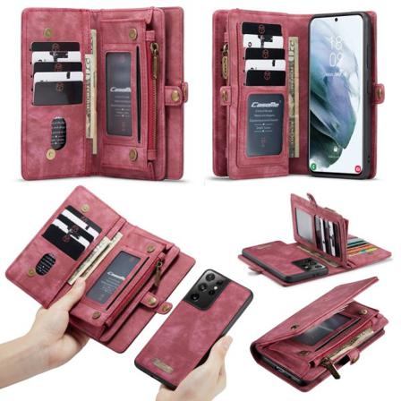 Samsung Galaxy S21 Ultra CASEME 2-in-1 Detachable - Red Red