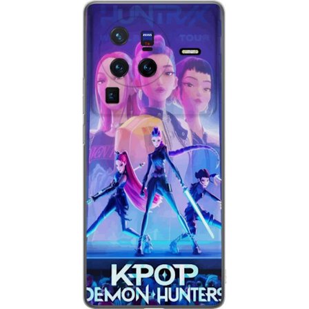 Kompatibelt Mobilskal till vivo vivo X80 Pro Trendiga KPop Demon Hunters docka figur