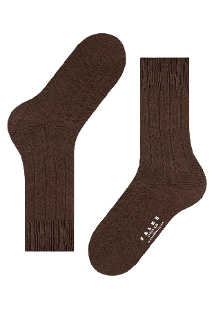Falke Lhasa Rib Socks Strumpor Herr Brun 39-42