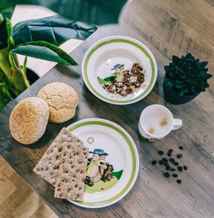 Flåklypa Barneservise Ludvig Porselen 3-deler