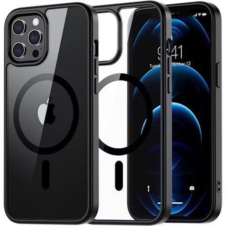 iPhone 12 Pro Max Svart Magsafe Skal