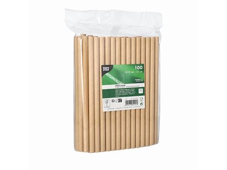 PAPSTAR Sugrör Shake papper 10mmx21cm brun 100/fp - Lyreco - Kök och servering - Engångsartiklar - Sugrör och Tandpetare