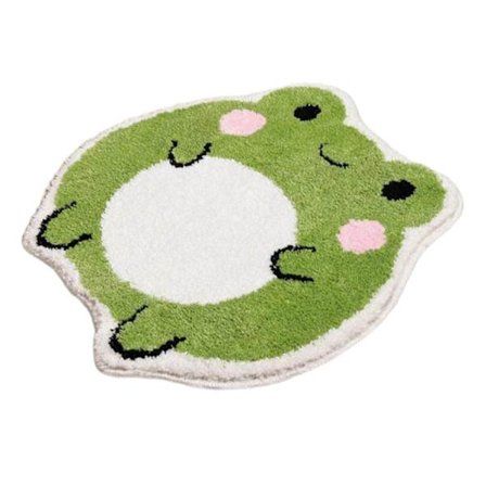 Badrumsmatta Djurmönster Badrumsmatta Mjuk och Bekväm med Snabbtorkande och Halkskyddande Egenskaper Golvmatta Rosa