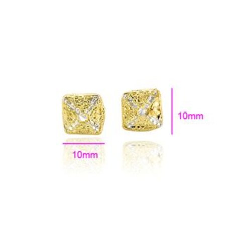 18K Guldfyllda Guld gulddoublé Filled CZ Örhängen