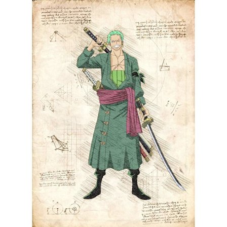 A3 Print - One Piece - Zoro Swords