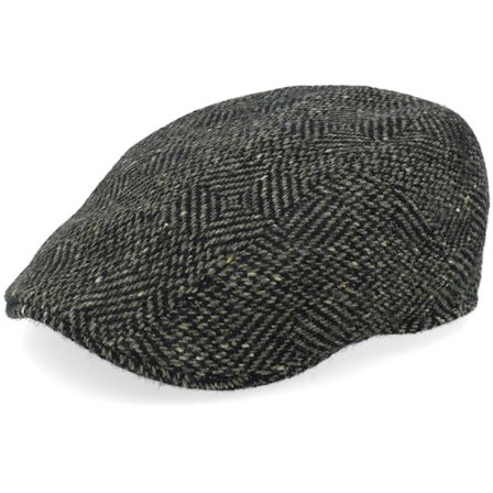Stetson - Grøn flatcap Kasket - Ivy Cap Wool Olive/Black Flat Cap @ Hatstore