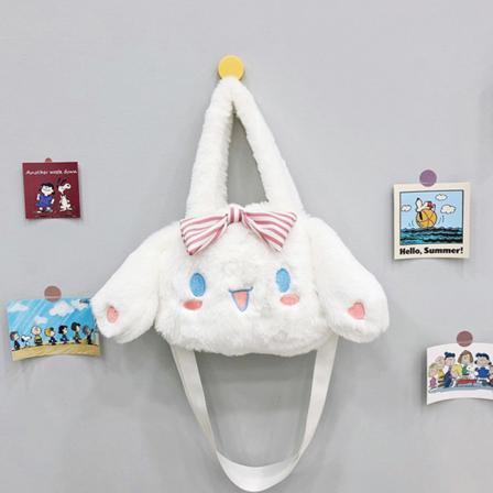 Kawaii Cinnamoroll Plyschväska Anime Handväskor Purin Dog Kuromi P