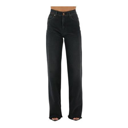 Haikure, Wide Jeans Zwart, Dames, Maat:W26