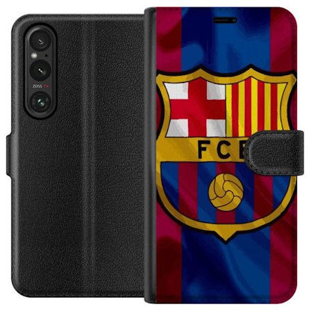 Kompatibelt Lommeboketui til Sony Sony Xperia 1 V FC Barcelona Fotballklubb Spania La Liga tradisjonsrik klubb med offensivt spill, store navn og ster