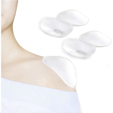 2 Par Unisex Osynliga Axelvaddar Passar Höger Vinkel