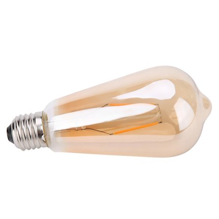 E27 Brun Glass Retro LED Lyspære Pærebelysning Dekorasjon for Kaffehus 2W