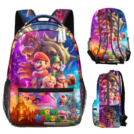 Super Mario Rygsæk arn Skoletasker Anime yoke taske -1