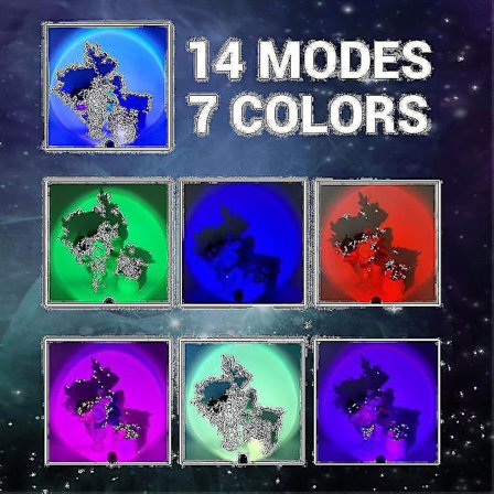 Led Usb Solnedgang Lampe Nattelys Projektor Fødselsdagsfest Dekoration Bærbar Stemning Til Soveværelse Stue Væg Fotografering