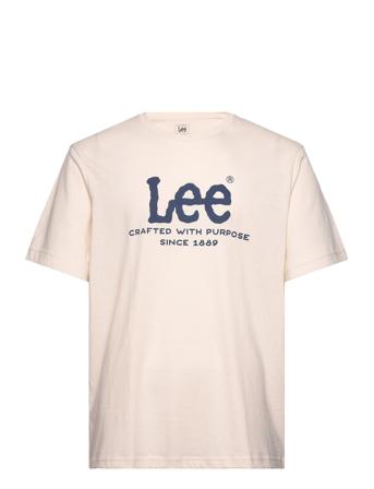 Relaxed Logo Tee Lee Jeans Cream